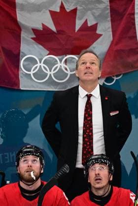 XXV Winter Olympic Games, Olympische Spiele, Olympia, OS in Milan, Italy, on February 22, 2026. Men s Ice hockey, Eishockey final, Canada vs USA. Head coach Jon Cooper (CAN). (CTKxPhoto MichalxKamaryt) CTKPhotoP2026022203932  CTKPhotoP2026022203932
