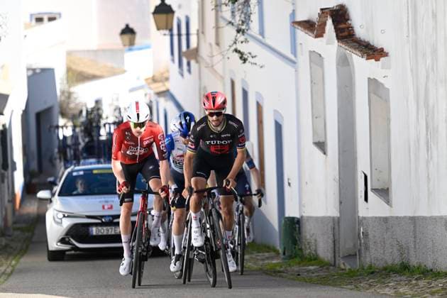 Volta Algarve 2026 Stage 5 ALTO DO MALHAO (LOULE), PORTUGAL - FEBRUARY 22 : Alaphilippe Julian (FRA) of Tudor Pro Cycling Team, Van Boven Luca (BEL) of Lotto Intermarche, Tratnik Jan (SLO) of Red Bull - BORA - Hansgrohe during stage 5 of the 52th edition of Volta Algarve an UCI ProSeries 2.Pro cycling road race stage for Men Elite of 148.4 km with start in Faro and finish in Alto do Malhao (Loule) on February 22, 2026 in Alto do Malhao (Loule), Portugal, 22 02 2026 ( Motordriver Guy De Vuyst - Alto do Malhao (Loule) Portugal  Copyright: xNicoxVereeckenx