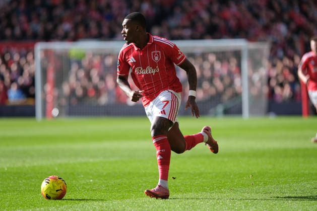 Callum Hudson Odoi of Nottingham Forest on the ball during the Premier league football match between Nottingham Forest and Liverpool FC at the City Ground in Nottingham. Copyright: xPaulxBonser SportsxPressxPhotox Sportspressphoto_SPR96203