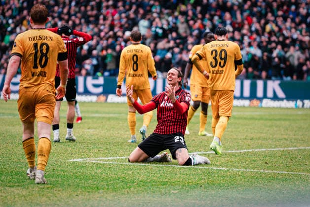 2. Bundesliga: Hannover 96 vs. Dynamo Dresden, 22.02.2026 Stefán Teitur Thórdarson (Hannover 96, 23) ärgert sich über vergebene Chance; Fußball, 2. Bundesliga, 23. Spieltag: Hannover 96 vs. Dynamo Dresden am 22.02.2026 in der Heinz von Heiden Arena, Hannover DFL REGULATIONS PROHIBIT ANY USE OF PHOTOGRAPHS AS IMAGE SEQUENCES AND OR QUASI-VIDEO.