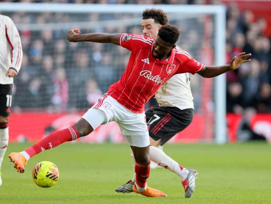 Nottingham Forest v Liverpool - Premier League Ibrahim Sangare of Nottingham Forest and Curtis Jones of Liverpool challenge during the Premier League match between Nottingham Forest and Liverpool at City Ground on February 22, 2026 in Nottingham, England. WARNING! This Photograph May Only Be Used For Newspaper And Or Magazine Editorial Purposes. May Not Be Used For Publications Involving 1 player, 1 Club Or 1 Competition Without Written Authorisation From Football DataCo Ltd. For Any Queries, Please Contact Football DataCo Ltd on +44 (0) 207 864 9121 Nottingham City Ground England United Kingdom Copyright: xAllstarxPicturexLibraryxLtdx