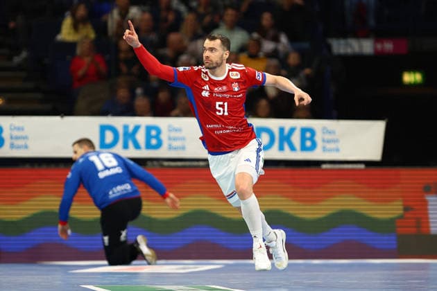 51 Casper Ulrich Mortensen (Handball Verein Hamburg) Handball I Herren I Bundesliga (Daikin HBL) I Saison 2025-2026 I 22. Spieltag I Handball Sport Verein Hamburg - MT Melsungen I 22.02.2026 I Barclays Arena