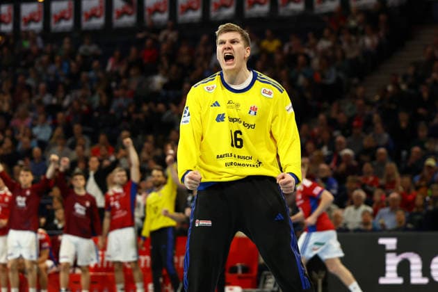 16 Robin Haug (Handball Verein Hamburg) Handball I Herren I Bundesliga (Daikin HBL) I Saison 2025-2026 I 22. Spieltag I Handball Sport Verein Hamburg - MT Melsungen I 22.02.2026 I Barclays Arena