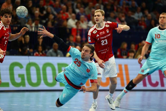 Handball I Herren I Saison 2025 2026 I Bundesliga I 22. Spieltag I HSV Hamburg - MT Melsungen I 22.02.2026 Olle Schefvert (25, MT Melsungen) Hamburg Barclaycard Arena Hamburg Deutschland Copyright: xLobeca RalfxHomburgx
