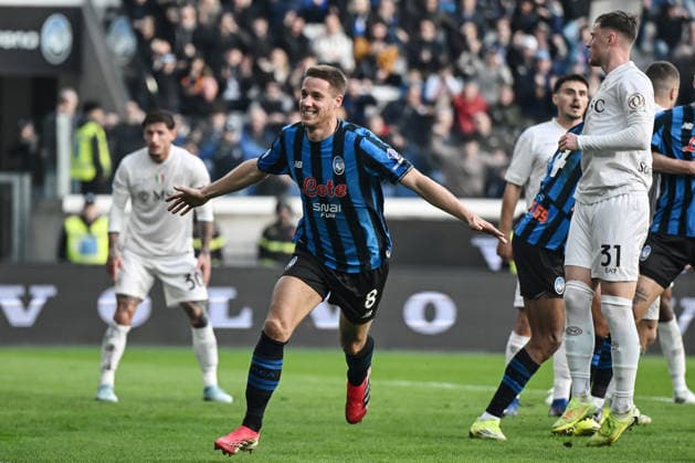 Db Bergamo 22 02 2026 - campionato di calcio serie A Atalanta-Napoli foto Daniele Buffa Image nella foto: esultanza gol Mario Pasalic 