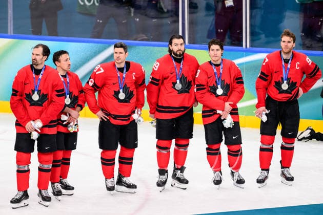 260222 Nathan MacKinnon, Connor McDavid, Sidney Crosby, Drew Doughty of Canada looks dejected after the men s Ice hockey, Eishockey final between Canada and USA during day 16 of the 2026 Winter Olympics on February 22, 2026 in Milan. Photo: Carl Sandin BILDBYRAN kod CS JM0802 bbeng ishockey ice hockey Olympic Games, Olympische Spiele, Olympia, OS olympics winter olympics os ol olympiska spel vinter-os olympiske leker milano cortina 2026 milan cortina 2026 milano cortina 2026 olympic games milano cortina 2026 winter olympic games milano cortina-os milano cortina-ol vinter-ol final usa united states canada kanada depp *** 260222 Nathan MacKinnon, Connor McDavid, Sidney Crosby, Drew Doughty of Canada looks dejected after the men s ice hockey final between Canada and USA during day 16 of the 2026 Winter Olympics on February 22, 2026 in Milan Photo Carl Sandin BILDBYRAN code CS JM0802 bbeng ice hockey ice hockey olympic games olympics winter olympics os ol olympiska spel vinter os olympiske leker milano cortina 2026 milan cortina 2026 milano cortina 2026 olympic games milano cortina 2026 winter olympic games milano cortina os milano cortina ol vinter ol final usa united states canada kanada depp  Copyright: CARLxSANDIN BB260222CS064