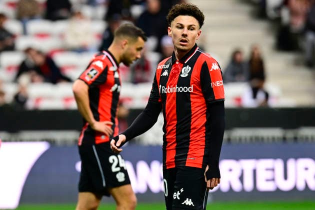 FOOTBALL : OGC Nice VS FC Lorient - Ligue 1 McDonald s - 22 02 2026 Tom Louchet (OGC Nice) - Ligue 1 McDonald™s match between OGC Nice and Football Club de Lorient on February 22, 2026 at the Allianz Riviera Stadium in Nice. NiceFrance  Copyright: xWilliamxCannarellax