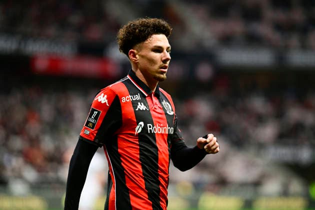 FOOTBALL : OGC Nice VS FC Lorient - Ligue 1 McDonald s - 22 02 2026 Tom Louchet (OGC Nice) - Ligue 1 McDonald™s match between OGC Nice and Football Club de Lorient on February 22, 2026 at the Allianz Riviera Stadium in Nice. NiceFrance  Copyright: xWilliamxCannarellax