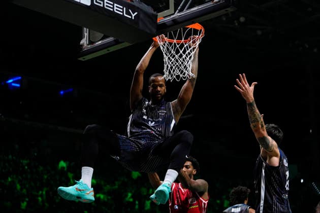 Bertram Derthona Tortona s Justin Gorham during the Frecciarossa Final Eight 2026 Basket between EA7 Emporio Armani Milano v Bertram Derthona Tortona - Finale. Turin northern Italy - February 21, 2026. - Basket  Copyright: xFabioxFerrari LaPressex