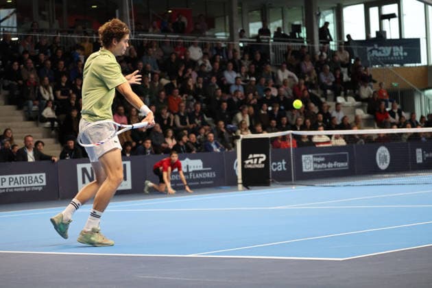 TENNIS : Finale simple Play In Challenger Lille 2026 - ATP, Tennis Herren 125 Challenger Tour - 22 02 2026 Alexander BLOCKX (Belgique) lors de la finale simple au Play In Challenger Lille 2026, ATP 125 Challenger Tour, le 22 fÃ vrier 2026 - photo Laurent Sanson PsnewZ  Copyright: xLaurentxSANSONx xPsnewZx