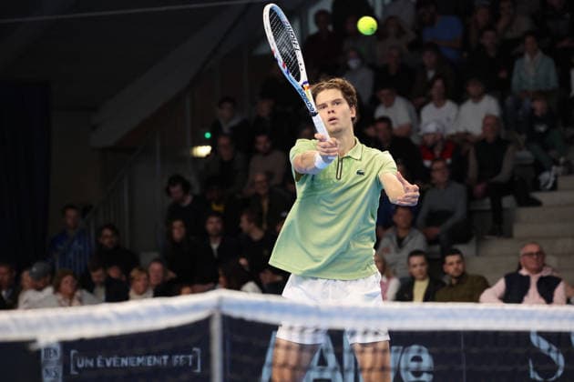 TENNIS : Finale simple Play In Challenger Lille 2026 - ATP, Tennis Herren 125 Challenger Tour - 22 02 2026 Alexander BLOCKX (Belgique) lors de la finale simple au Play In Challenger Lille 2026, ATP 125 Challenger Tour, le 22 fÃ vrier 2026 - photo Laurent Sanson PsnewZ  Copyright: xLaurentxSANSONx xPsnewZx