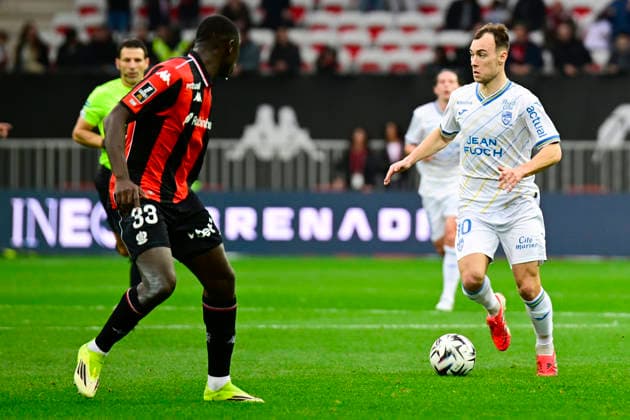 FOOTBALL : OGC Nice VS FC Lorient - Ligue 1 McDonald s - 22 02 2026 Pablo Pagis (FC Lorient) - Ligue 1 McDonald™s match between OGC Nice and Football Club de Lorient on February 22, 2026 at the Allianz Riviera Stadium in Nice. NiceFrance  Copyright: xWilliamxCannarellax