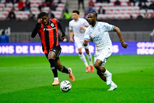FOOTBALL : OGC Nice VS FC Lorient - Ligue 1 McDonald s - 22 02 2026 Darlin Yongwai (FC Lorient) - Ligue 1 McDonald™s match between OGC Nice and Football Club de Lorient on February 22, 2026 at the Allianz Riviera Stadium in Nice. NiceFrance  Copyright: xWilliamxCannarellax