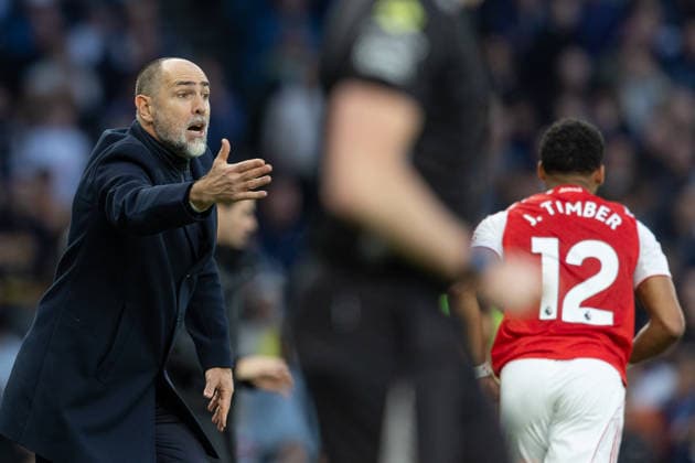 Tottenham Hotspur v Arsenal, Premier League, Football, Tottenham Hotspur Stadium, London, UK - 22 Feb 2026 Tottenham Hotspur Head Coach Igor Tudor reacts London Tottenham Hotspur Stadium Tottenham GBR, UK NEWSPAPERS OUT Copyright: xEllixBirchx