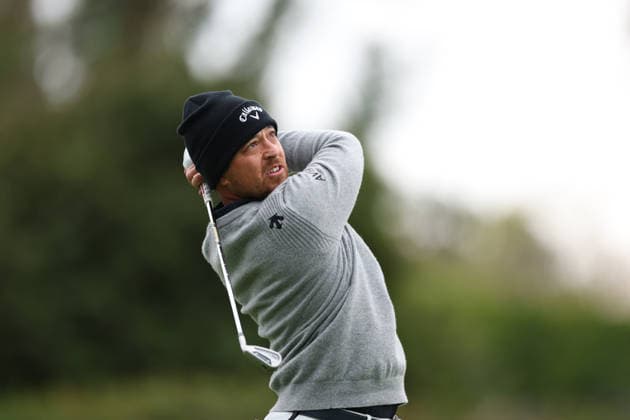 February 22, 2026, Pacific Palisades, California, USA: XANDER SCHAUFFELE tees off on the 14th hole during the first round of the Genesis Invitational at the Riviera Country club in Pacific Palisades, California. Golf_PGATour_Genesis_Invitational  - ZUMAt158 20260222_zsp_t158_042 Copyright: xBrentonxTsex