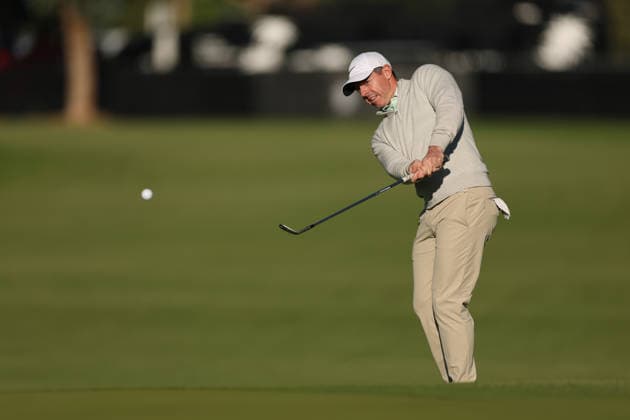 February 22, 2026, Pacific Palisades, California, USA: RORY MCILROY plays a shot on to the 15th green during the second round of the Genesis Invitational at the Riviera Country club in Pacific Palisades, California. Pacific Palisades USA - ZUMAt158 20260222_zsp_t158_045 Copyright: xBrentonxTsex