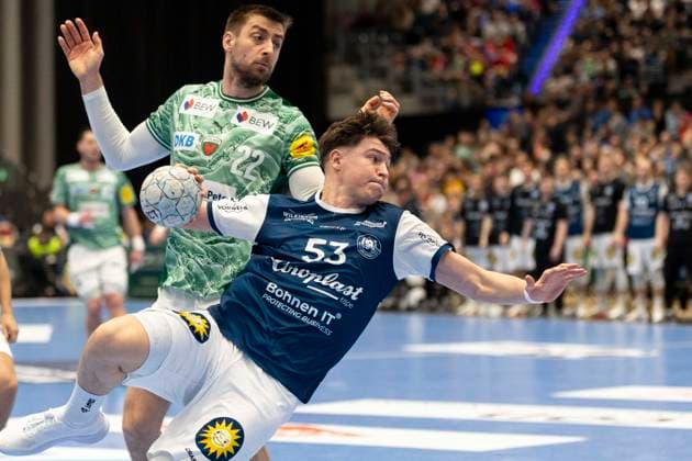 1. Handball Bundesliga - Bergischer HC gegen Füchse Berlin, 22.02.2026 DUESSELDORF, GERMANY - FEBRUARY 22: Soeren Steinhaus (53, Bergischer HC) während dem HBL Bundesliga Spiel zwischen 1. Handball Bundesliga - Bergischer HC gegen Füchse Berlin at Mitsubishi Electric HALLE am 22 Spieltag. February 22, 2026 in Duesseldorf, Germany. Copyright: xBEAUTIFULxSPORTS KennyxBeelex