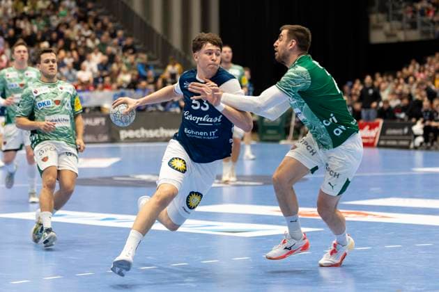 1. Handball Bundesliga - Bergischer HC gegen Füchse Berlin, 22.02.2026 DUESSELDORF, GERMANY - FEBRUARY 22: Soeren Steinhaus (53, Bergischer HC) während dem HBL Bundesliga Spiel zwischen 1. Handball Bundesliga - Bergischer HC gegen Füchse Berlin at Mitsubishi Electric HALLE am 22 Spieltag. February 22, 2026 in Duesseldorf, Germany. Copyright: xBEAUTIFULxSPORTS KennyxBeelex