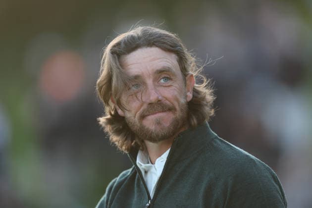 February 22, 2026, Pacific Palisades, California, USA: TOMMY FLEETWOOD looks towards the crowd after finishing on the 18th hold during the second round of the Genesis Invitational at the Riviera Country club in Pacific Palisades, California. Pacific Palisades USA - ZUMAt158 20260222_zsp_t158_005 Copyright: xBrentonxTsex