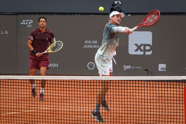 RIO DE JANEIRO (RJ), 22 02 2026- SPORTS TENNIS RIO OPEN - RIO OPEN 2026 ATP, Tennis Herren 500 - Doubles Final, match between Joao FONSECA (BRA) and Marcelo MELO (BRA) vs Constantin FRANTZEN (GER) and Robin HAASE (NED), held at the Jockey Club Brasileiro, Rio de Janeiro, this Sunday (22). (Photo: Renan Areias Photo Premium SPP) (Renan Areias, Renan Areias SPP) Copyright: xRenanxAreias,xRenanxAreiasx xSPPx spp-en-ReArReAr-renan_areias_photo_premium_343808