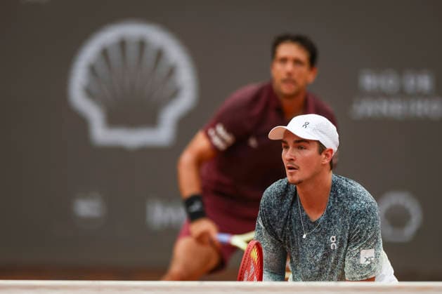 RIO DE JANEIRO (RJ), 22 02 2026- SPORTS TENNIS RIO OPEN - RIO OPEN 2026 ATP, Tennis Herren 500 - Doubles Final, match between Joao FONSECA (BRA) and Marcelo MELO (BRA) vs Constantin FRANTZEN (GER) and Robin HAASE (NED), held at the Jockey Club Brasileiro, Rio de Janeiro, this Sunday (22). (Photo: Renan Areias Photo Premium SPP) (Renan Areias, Renan Areias SPP) Copyright: xRenanxAreias,xRenanxAreiasx xSPPx spp-en-ReArReAr-renan_areias_photo_premium_343809