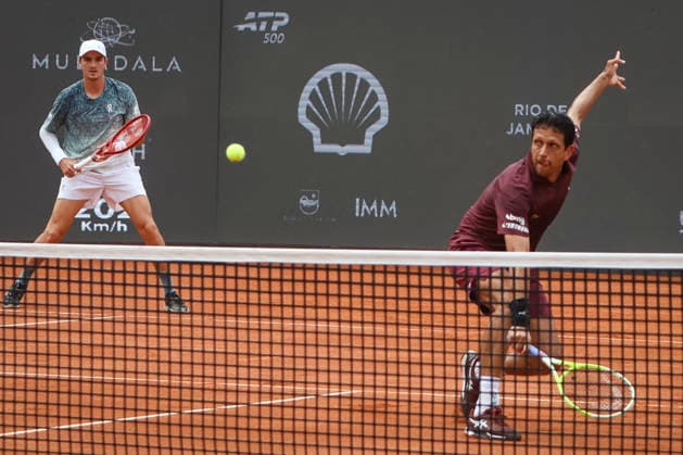RIO DE JANEIRO (RJ), 22 02 2026- SPORTS TENNIS RIO OPEN - RIO OPEN 2026 ATP, Tennis Herren 500 - Doubles Final, match between Joao FONSECA (BRA) and Marcelo MELO (BRA) vs Constantin FRANTZEN (GER) and Robin HAASE (NED), held at the Jockey Club Brasileiro, Rio de Janeiro, this Sunday (22). (Photo: Renan Areias Photo Premium SPP) (Renan Areias, Renan Areias SPP) Copyright: xRenanxAreias,xRenanxAreiasx xSPPx spp-en-ReArReAr-renan_areias_photo_premium_343812
