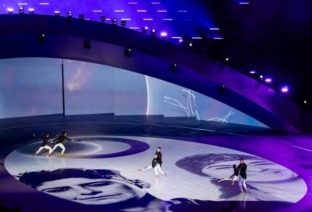 VERONA - Atmospheric image of the closing ceremony of the 2026 Winter Olympics in the historic Arena di Verona. ROBIN VAN LONKHUIJSEN ANP xVIxANPxSportx xxANPxIVx 551490869 originalFilename: 551490869.jpg