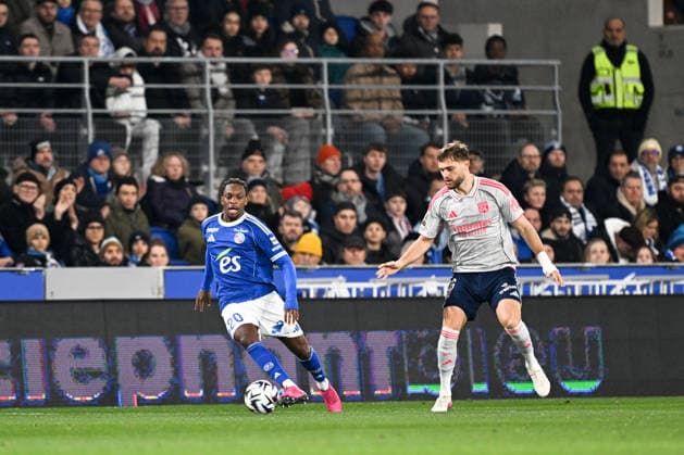 RC Strasbourg Alsace v Olympique Lyonnais - Ligue 1 McDonald s 20 Martial GODO (rcsa) during the Ligue 1 McDonald s match between Strasbourg and Lyon at Stade de la Meinau on February 22, 2026 in Strasbourg, France. Strasbourg France  Copyright: xFEPx 776348297