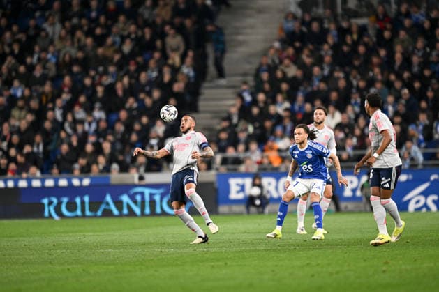 RC Strasbourg Alsace v Olympique Lyonnais - Ligue 1 McDonald s 07 Diego MOREIRA (rcsa) - 08 Corentin TOLISSO (ol) during the Ligue 1 McDonald s match between Strasbourg and Lyon at Stade de la Meinau on February 22, 2026 in Strasbourg, France. Strasbourg France  Copyright: xFEPx 776348297