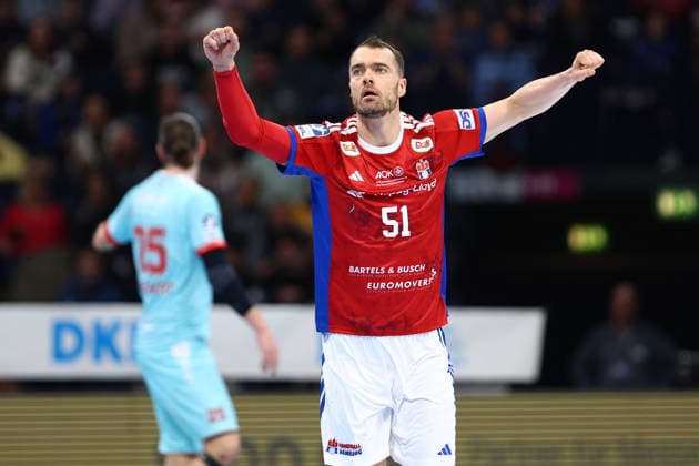 51 Casper Ulrich Mortensen (Handball Verein Hamburg) Handball I Herren I Bundesliga (Daikin HBL) I Saison 2025-2026 I 22. Spieltag I Handball Sport Verein Hamburg - MT Melsungen I 22.02.2026 I Barclays Arena