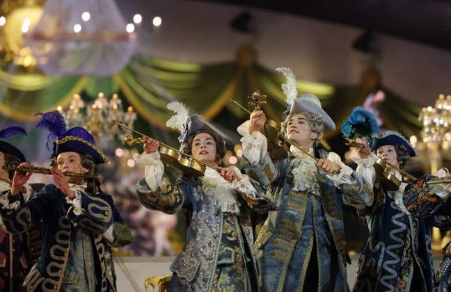 (260222) -- VERONA, Feb. 22, 2026 -- Actors perform during the closing ceremony of the Milan-Cortina 2026 Olympic Winter games, Winterspiele,Spiele, Summer games at Verona Olympic Arena in Verona, Italy, Feb. 22, 2026. ) (MICO2026)ITALY-VERONA-OLYMPIC WINTER GAMES-CLOSING CEREMONY LixMing 