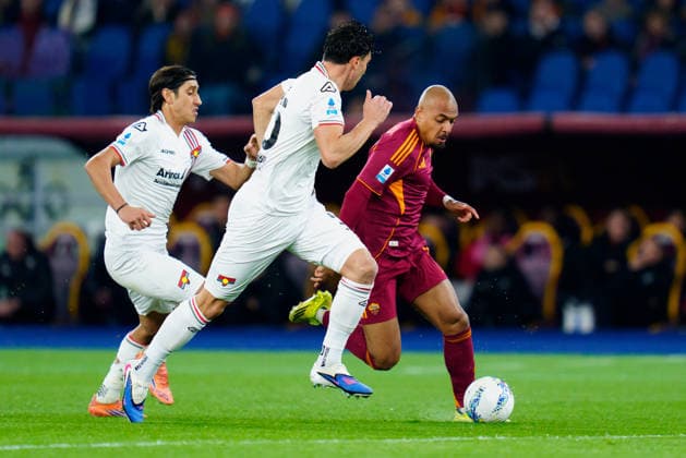 AS Roma v US Cremonese - Serie A Enilive Donyell Malen of AS Roma in action during the serie Serie A Enilive match between AS Roma and US Cremonese at Stadio Olimpico on February 22, 2026 in Rome, Italy Rome Stadio Olimpico Lazio Italy Copyright: xGiuseppexMaffiax 260222_SerieA_Roma-Cremonese_02634
