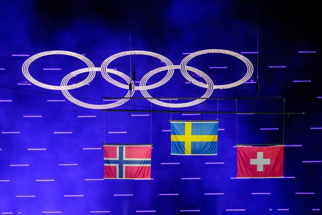 260222 The flags of Norway, Sweden and Switzerland during the medal ceremony for women s 50km classic technique cross-country skiing during the Closing Ceremony of the 2026 Winter Olympics on February 22, 2026 in Verona. Photo: Mathias Bergeld BILDBYRAN kod MB MB1342 Olympic Games, Olympische Spiele, Olympia, OS olympics winter olympics os ol olympiska spel vinter-os olympiske leker milano cortina 2026 milan cortina 2026 milano cortina 2026 olympic games milano cortina 2026 winter olympic games milano cortina-os milano cortina-ol vinter-ol 16 bbeng avslutningsceremoni closing ceremony Sweden sverige Norway norge *** 260222 The flags of Norway, Sweden and Switzerland during the medal ceremony for women s 50km classic technique cross country skiing during the Closing Ceremony of the 2026 Winter Olympics on February 22, 2026 in Verona Photo Mathias Bergeld BILDBYRAN kod MB MB1342 olympic games olympics winter olympics os ol olympiska spel vinter os olympiske leker milano cortina 2026 milan cortina 2026 milano cortina 2026 olympic games milano cortina 2026 winter olympic games milano cortina os milano cortina ol vinter ol 16 bbeng avslutningsceremoni closing ceremony Sweden sverige Norway norge  Copyright: MATHIASxBERGELD BB260222MB048