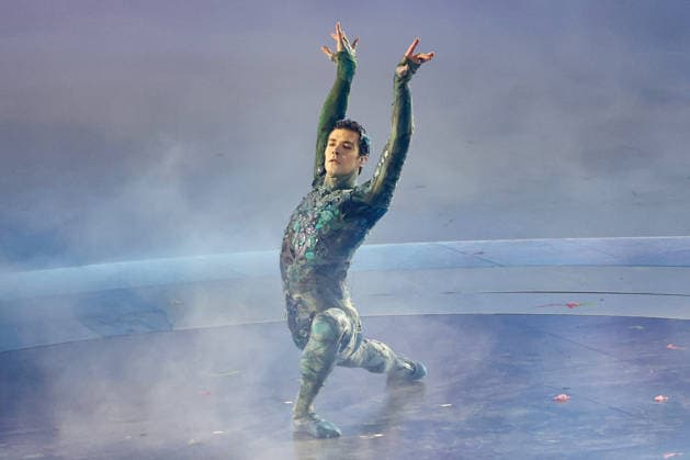 Performers dance during the Closing Ceremony of the Milano Cortina 2026 Olympic Games, Olympische Spiele, Olympia, OS at Verona Arena in Verona, Italy, on Sunday, February 22, 2026. Norway won the most medals with a total of 41, with the United States following at 33.  ITA20260222143 AARONxJOSEFCZYK