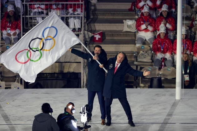 OLYMPICS - Winter Olympic Games, Olympische Spiele, Olympia, OS Milano Cortina 2026 VERONA,ITALY,22.FEB.26 - OLYMPICS - Winter Olympic Games Milano Cortina 2026, closing ceremony. Image shows officials.  GEPAxpictures xMatthiasxTrinkl