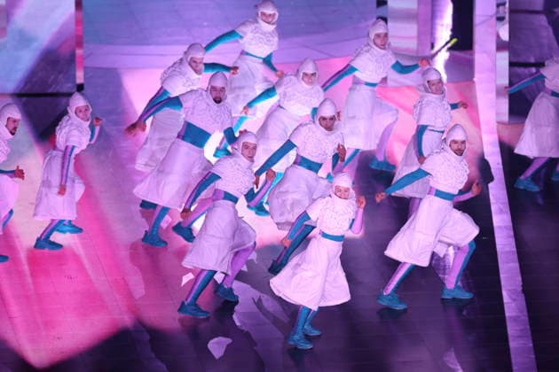 OLYMPICS - Winter Olympic Games, Olympische Spiele, Olympia, OS Milano Cortina 2026 VERONA,ITALY,22.FEB.26 - OLYMPICS - Winter Olympic Games Milano Cortina 2026, closing ceremony. Image shows a show act.  GEPAxpictures xHaraldxSteiner