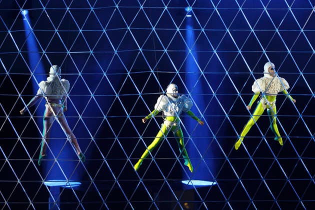OLYMPICS - Winter Olympic Games, Olympische Spiele, Olympia, OS Milano Cortina 2026 VERONA,ITALY,22.FEB.26 - OLYMPICS - Winter Olympic Games Milano Cortina 2026, closing ceremony. Image shows a show act.  GEPAxpictures xHaraldxSteiner