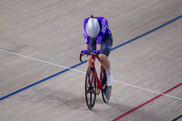 Erin Boothman wins the Womens Elimination race. Lloyds National Track cycling, Rad, Radsport, Bahnrad, Bahn Championship, National Cycling Centre, Manchester, England, 22nd Feb 2026. Copyright: xSeanxWalshx Sportspressphoto_SPR96618