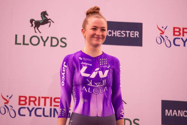Erin Boothman with the gold for the Womens Elimination race. Lloyds National Track cycling, Rad, Radsport, Bahnrad, Bahn Championship, National Cycling Centre, Manchester, England, 22nd Feb 2026. Copyright: xSeanxWalshx Sportspressphoto_SPR96628