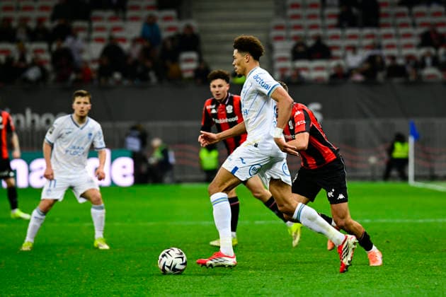 FOOTBALL : OGC Nice VS FC Lorient - Ligue 1 McDonald s - 22 02 2026 Noah Cadiou (FC Lorient) - Ligue 1 McDonald™s match between OGC Nice and Football Club de Lorient on February 22, 2026 at the Allianz Riviera Stadium in Nice. NiceFrance  Copyright: xWilliamxCannarellax