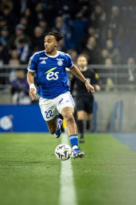 FOOTBALL : Racing Strasbourg vs Olympique Lyonnais - ligue 1 - Strasbourg - 21 2 26 GuÃ la DouÃ 22 (RCS)  Copyright: xelyxandroxcegarrax
