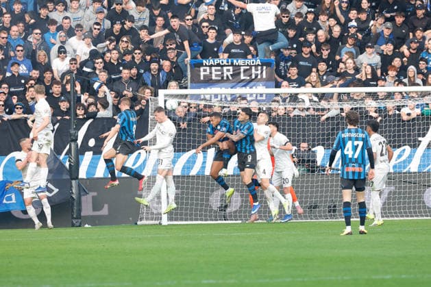 February 22, 2026, Bergamo, Italy: Mario Pasalic of Atalanta BC seen in action during the Italian Serie A soccer match between Atalanta BC and SSC Napoli at New Balance Arena. Final score; Atalanta BC 2:1 SSC Napoli Bergamo Italy - ZUMAs197 20260222_aaa_s197_228 Copyright: xEmanuelexPennacchiox