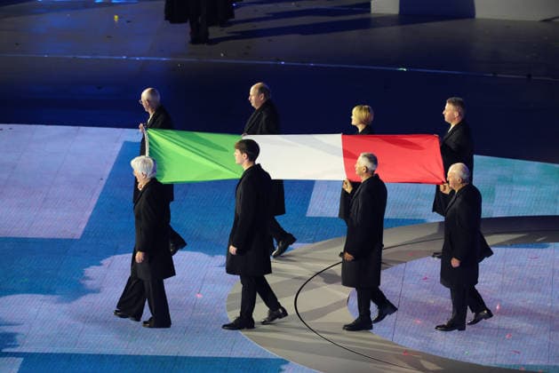 General view, FEBRUARY 22, 2026 : Milano Cortina 2026 Olympic Winter games, Winterspiele,Spiele, Summer games Closing Ceremony at Verona Olympic Arena in Verona, Italy.  aflo_320961144