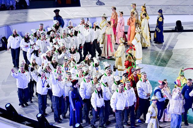 Italy delegation (ITA), during Olympic Closing Ceremony, at the Olympic Winter games, Winterspiele,Spiele, Summer games Milano Cortina 2026, at Verona Arena, on February 22, 2026 in Verona, Italy. Noxthirdxpartyxsales  aflo_320977243