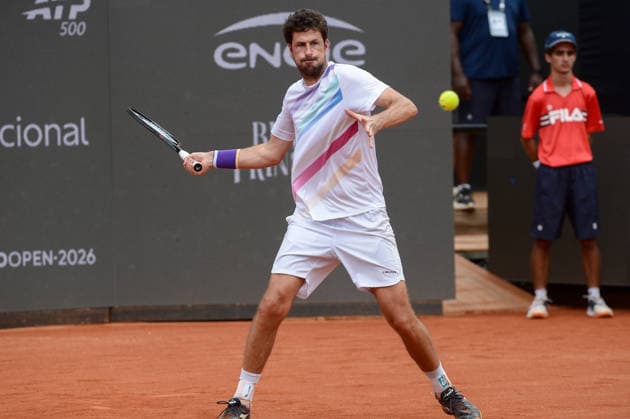 rio open, etapa do ATP, Tennis Herren world tour 500 rio open, etapa do atp world tour 500 Rio de Janeiro RJ, 22 02 2026 - Rio Open ATP 500 RJ - Robin Haase NLD during the Rio Open, an ATP World Tour 500 event, taking place at the Jockey Club Brasileiro in Gavea, South Zone of Rio de Janeiro, this Sunday, February 22, 2026. Foto: Clever Felix Thenews2 imago images rio open, etapa do atp world tour 500 Copyright: xCleverxFelixx Copyright: xIMAGO CleverxFelixx