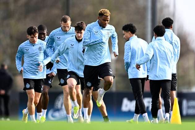 Atletico de Madrid v Club Brugge - UEFA Champions League Media Activities 23 02 2026 WESTKAPELLE, BELGIUM - FEBRUARY 23 : Onyedika Nwadike Raphael midfielder of Club Brugge pictured during a training session ahead of the UEFA Champions League 2025 26 knockout phase play-off match second leg between Atletico de Madrid and Club Brugge on February 23, 2026 in Westkapelle, Belgium, 23 02 2026 Westkapelle Belgium  Copyright: xTomasxSiskx