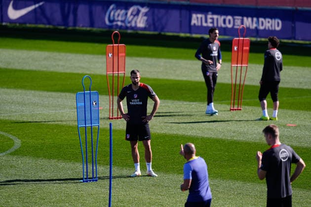 February 23, 2026, Majadahonda, Madrid, Spain: David Hancko during the training day of Atletico de Madrid ahead the UEFA Champions League 2025 26 KO play-offs Second Leg match against Club Brugge KV at Ciudad Deportiva Wanda Atletico de Madrid on February 23, 2026, in Majadahonda, Madrid, Spain. Atletico De Madrid Training Session And press conference, PK, Pressekonferenz - UEFA Champions League 2025 26 KO Play-Offs Second Leg - ZUMAa181 20260223_zaa_a181_013 Copyright: xDennisxAgyemanx