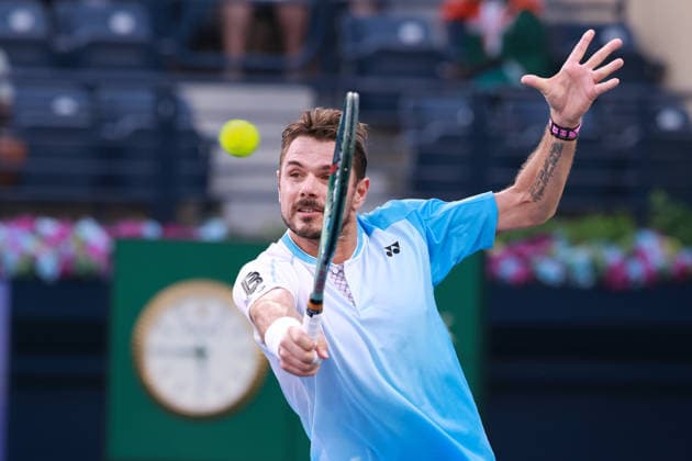 Stan Wawrinka (SUI), Dubai Duty Free Tennis Championships, Dubai, U.A.E. Tennis - Dubai Tennis Championships 2025 - ATP, Tennis Herren - Dubai Duty Free Tennis Stadium - Dubai - - United Arab Emirates - 23 February 2026. Copyright: xJuergenxHasenkopfx