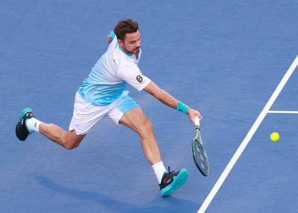 Stan Wawrinka (SUI), Dubai Duty Free Tennis Championships, Dubai, U.A.E. Tennis - Dubai Tennis Championships 2025 - ATP, Tennis Herren - Dubai Duty Free Tennis Stadium - Dubai - - United Arab Emirates - 23 February 2026. Copyright: xJuergenxHasenkopfx