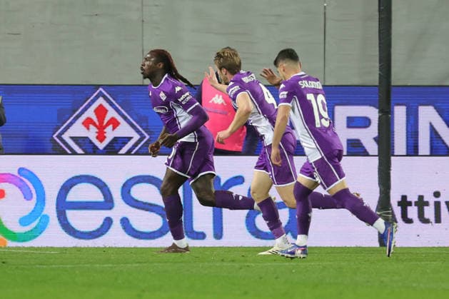 ACF Fiorentina v Pisa SC - Campionato Serie A Moise Kean of ACF Fiorentina celebrates after scoring his team s goal during the Italian Serie A football match between ACF Fiorentina and Pisa SC,on February 23 ,2026 at the Artemio-Franchi stadium in Florence. Firenze FI Italy  Copyright: xAndreaxMartinix originalFilename:martini-acffiore260223_npyBe.jpg